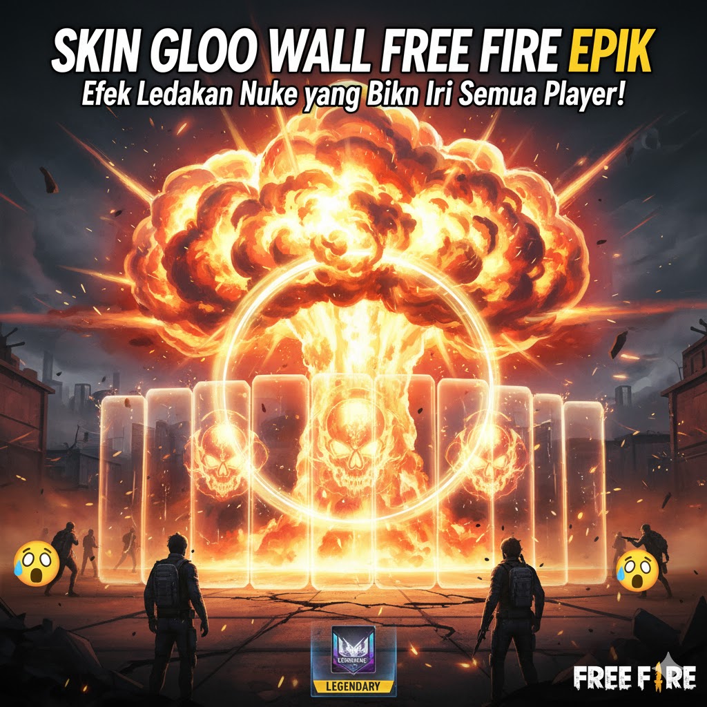 Skin Gloo Wall Free Fire Epik: Efek Ledakan Nuke yang Bikin Iri Semua Player!