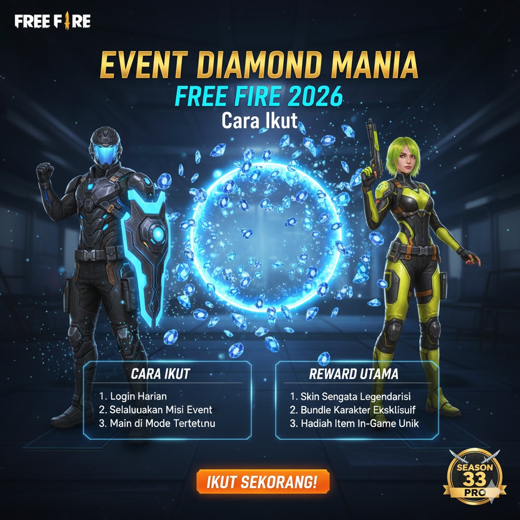 Event Diamond Mania Free Fire: Cara Ikut