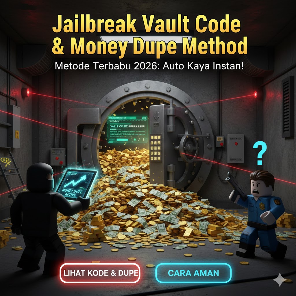 Jailbreak Vault Code & Money Dupe Method: Cara Dapat Uang Tak Terbatas 2026