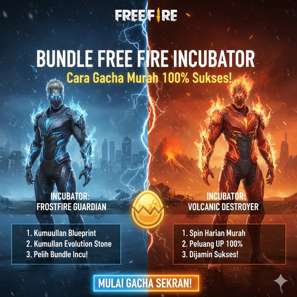 Bundle Free Fire Incubator: Cara Gacha Murah 100% Sukses!