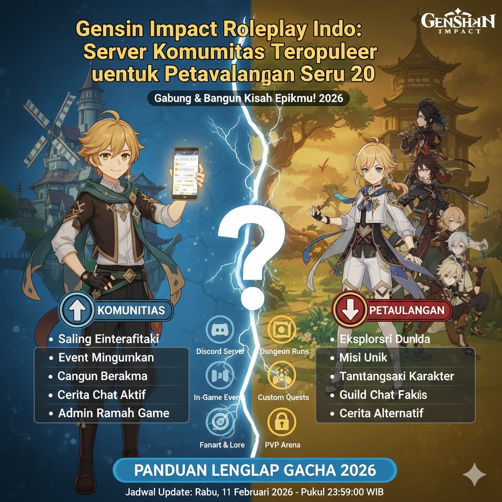 Genshin Impact Roleplay Indo: Server Komunitas Terpopuler untuk Petualangan Seru