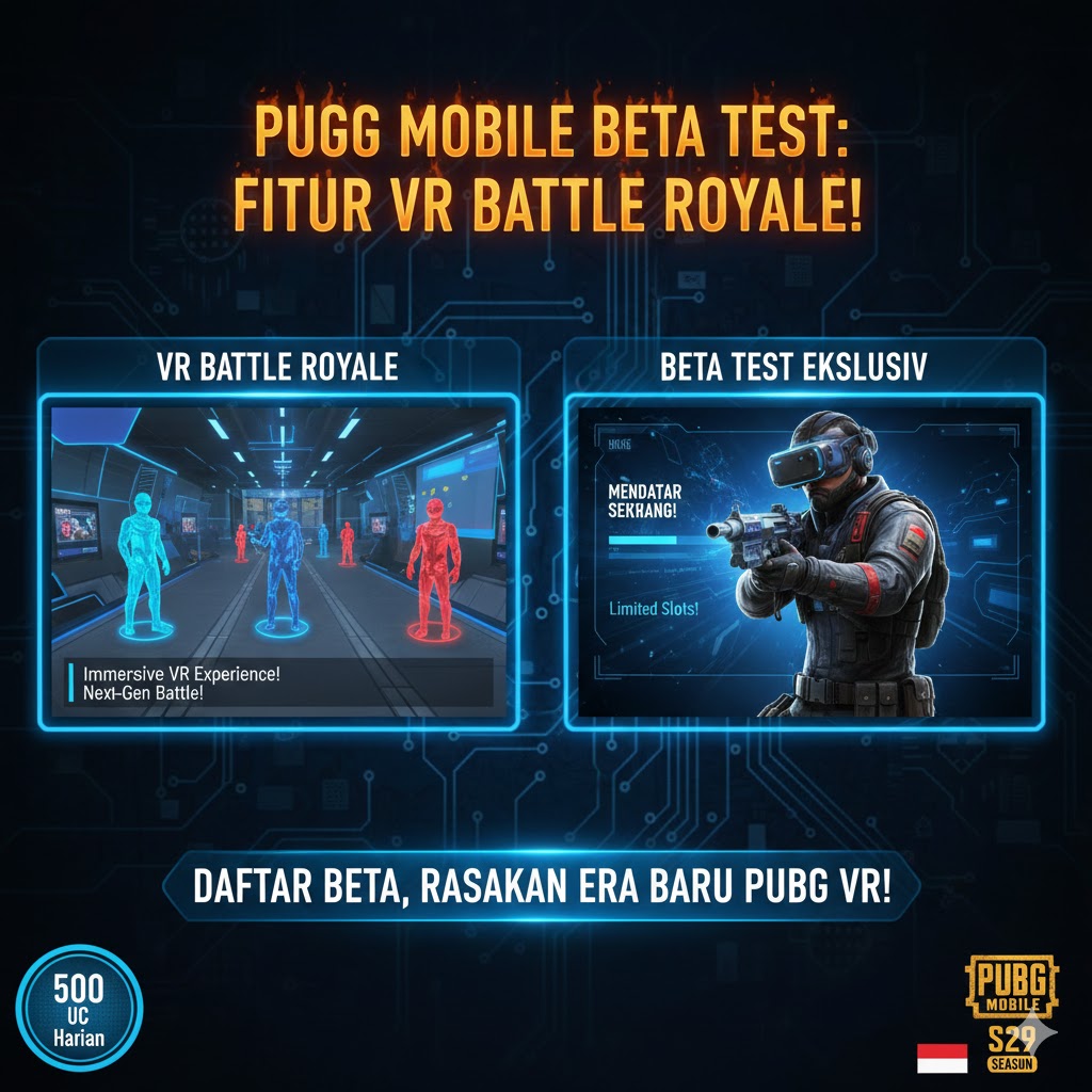PUBG Mobile Beta Test: Fitur VR Battle Royale!