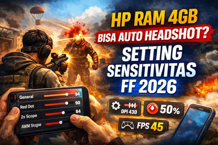 Cara Setting Sensitivitas Terbaik Free Fire 2026 untuk HP Low-End